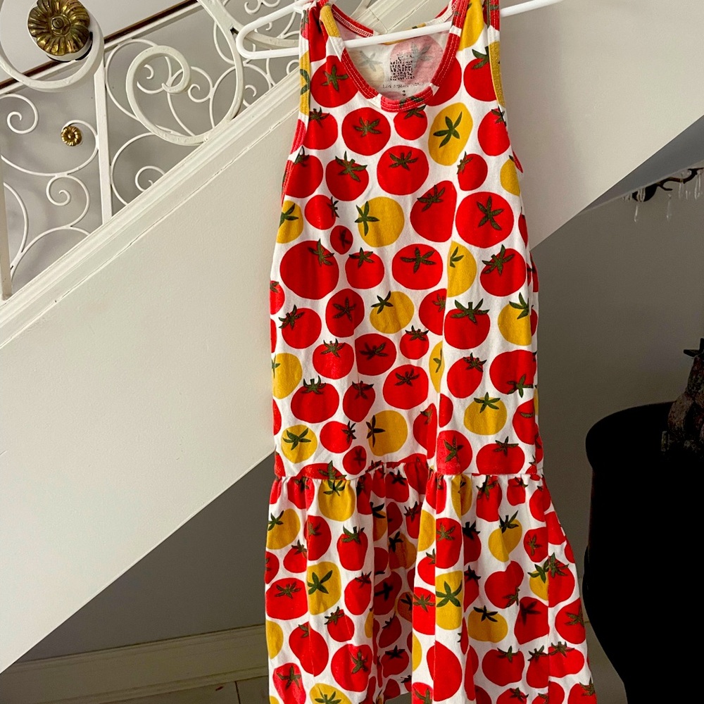 Tomato Print Kids Dress